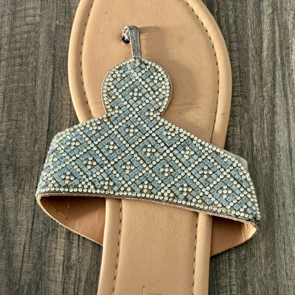 ⚠️Sandals with Diamonds⚠️ - Picture 2 of 2